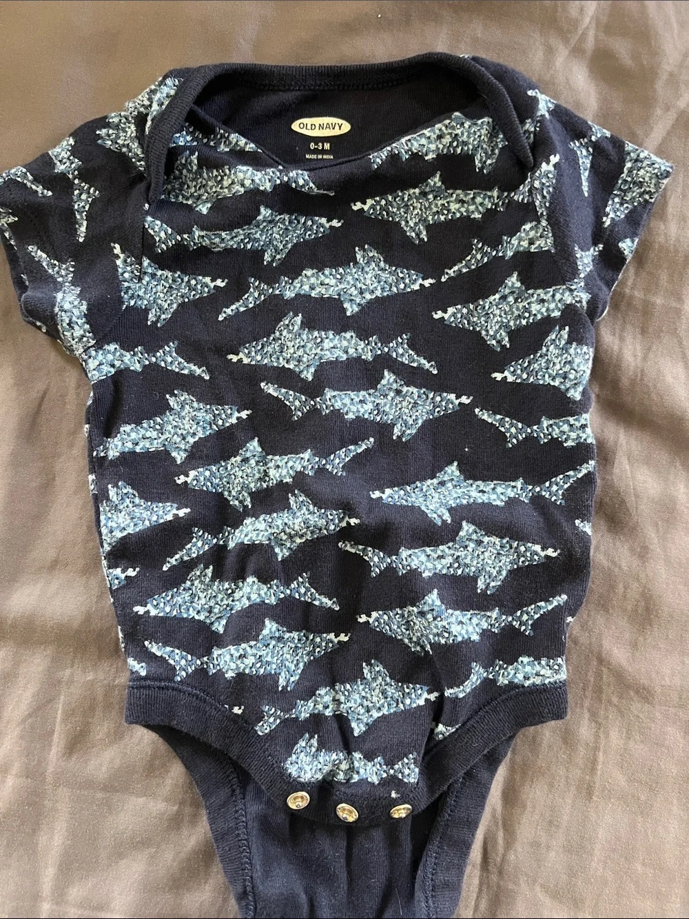 Lot of 8 baby onesies size 0-3 month Batman elephant Mickey sharks poop bear